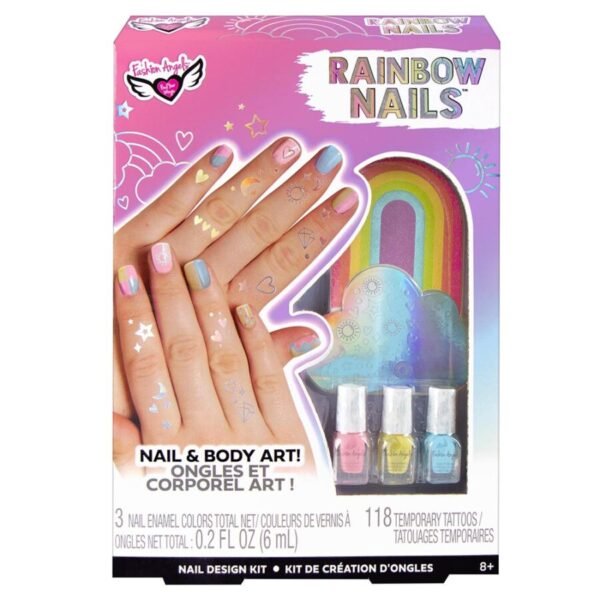Kit de Esmalte Para Uñas Arcoiris