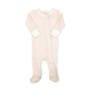 Enterizo Cierre Rib - Perla / Rayas Rosadas - 3-6M