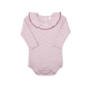 Body Cuello Bobo Rib - Violeta / Corazones - 3-6M