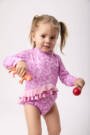 Bombom Entera ML con Bobos en la Cintura - Perr/ Rosa - 6-12M
