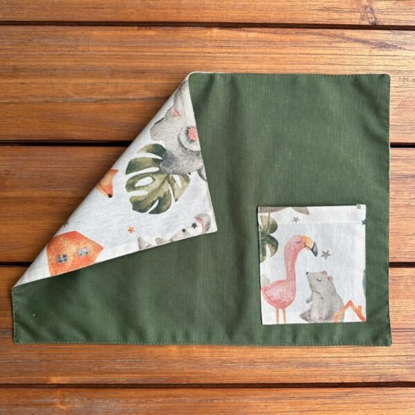 Individual lonchera antimanchas reversible - Jungla