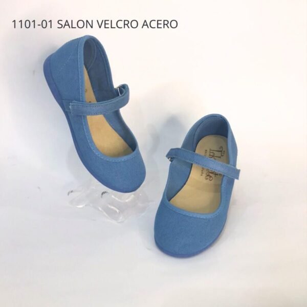 Salón Velcro Lino - Acero