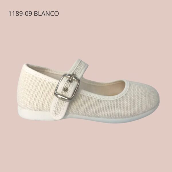 Mercedes Hebilla Lino - Blanco