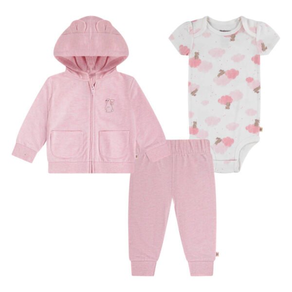 Conjunto Niña Bebé Turn Me Around 3 Set - Rosado