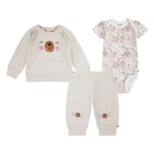 Conjunto Niña Bebé Playwear 3 Set - Beige