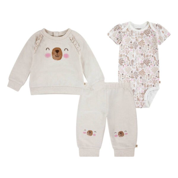 Conjunto Niña Bebé Playwear 3 Set - Beige