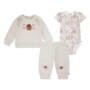 Conjunto Niña Bebé Playwear 3 Set - Beige - 3M
