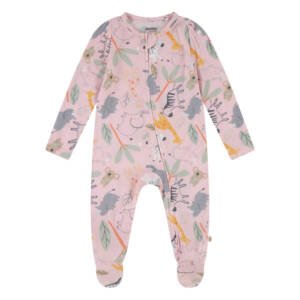 Pijama Niña Bebé Footed - Rosado