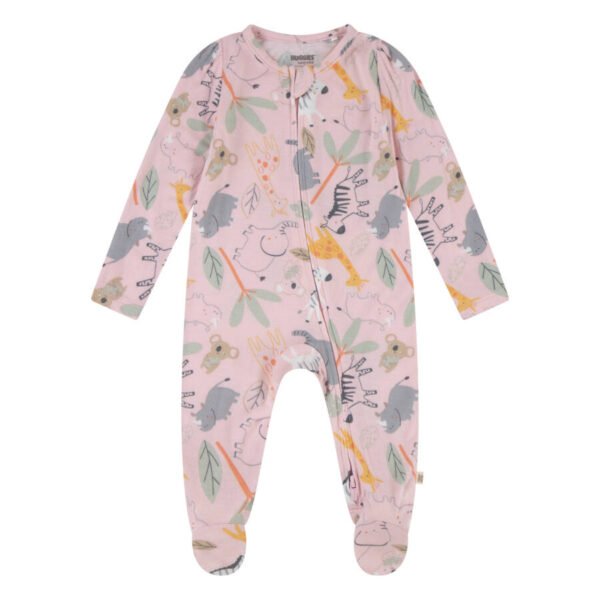 Pijama Niña Bebé Footed - Rosado