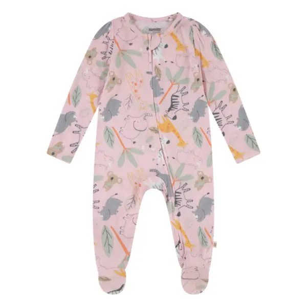 Pijama Niña Bebé Footed - Rosado