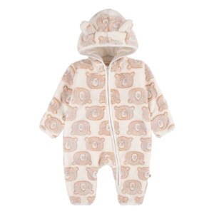 Pijama Niño Bebé Jacquard - Off White / Beige