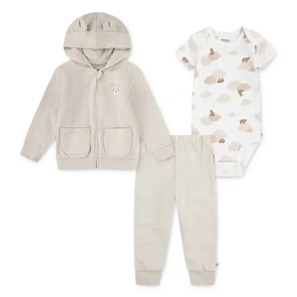 Conjunto Niño Bebé Turn Me Around 3 Set - Beige