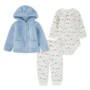 Conjunto Niño Bebé Sherpa JKT 3 Set - Celeste / Beige - 12M