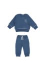 Set Polera + Buzo Afranelado - Azul - 6-12M