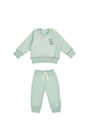 Set Polera + Buzo Afranelado - Verde