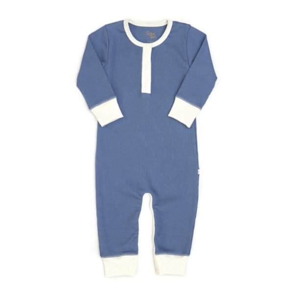 Romper Puños Rib - Azul