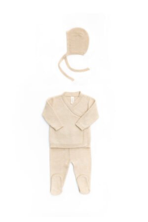 Set 3 Pcs. Kimono + Pant + Bonet - Avena