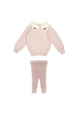 Set Sweater Cuello Bebé + Leggin - Lila