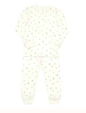 Pijama Polo ML + Pantalón - Perla / Flores