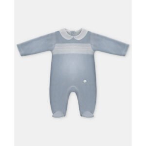 Pelele Largo Terciopelo Niño Smock Sweet Dreams