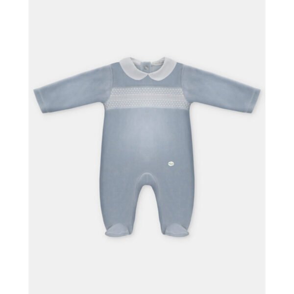 Pelele Largo Terciopelo Niño Smock Sweet Dreams