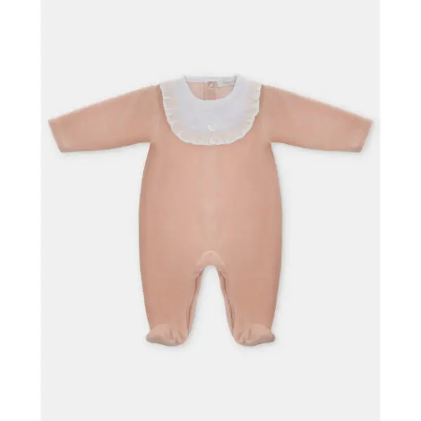 Pelele Largo Terciopelo Niña Smocks Baberola Sweet Dreams
