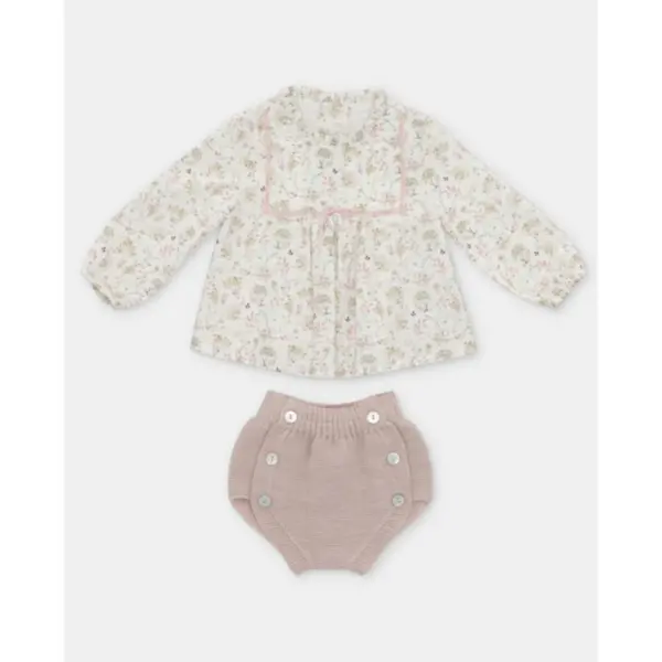 Conjunto Blusa Braga Niña Peonia