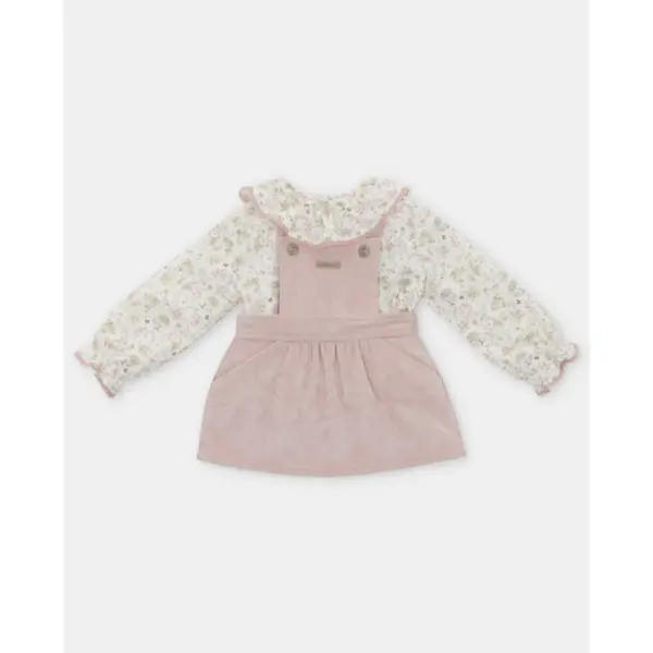 Conjunto Blusa Peto Niña Peonia