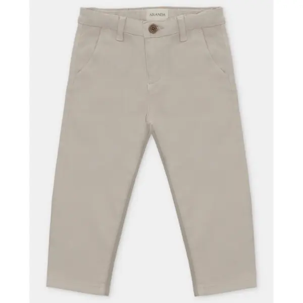 Pantalón Sarga Cremallera Niño Ciel