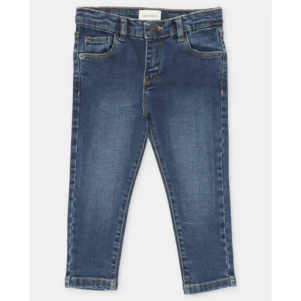 Pantalón Vaquero Botón Unisex Plum