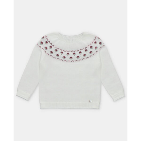 Jersey Jaquard Niña Plum
