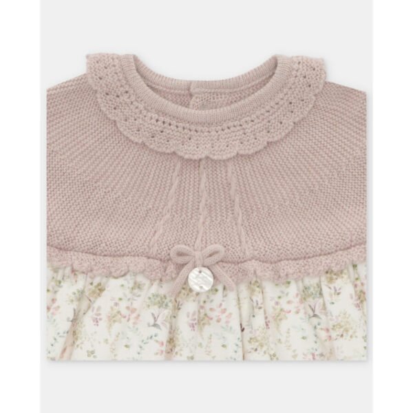 Vestido Punto y Tela Niña Peonia - Imagen 3