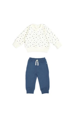 Set Polera + Buzo Afranelado - Perla Estrellas