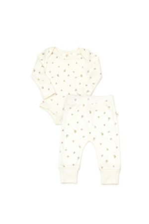 Set Body + Pantalón - Perla Flor