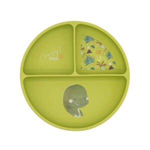 Plato de Silicona de Cracky el Dinosaurio