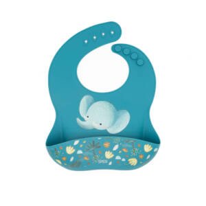 Babero de Silicona de Chewy el Elefante