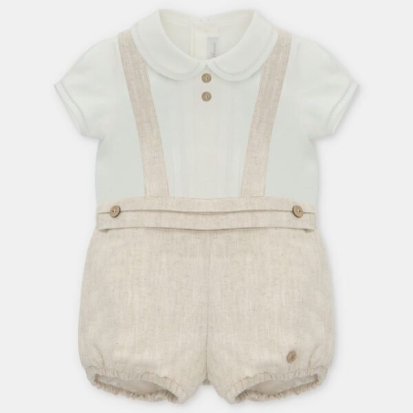 Conjunto Camisa Bombacho Niño Marsala