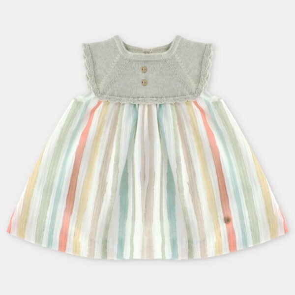 Vestido Punto y Tela Salve