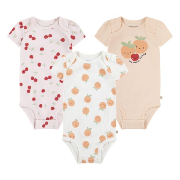 Body Niña Bebé 3 Pack - Rosa / Cerez