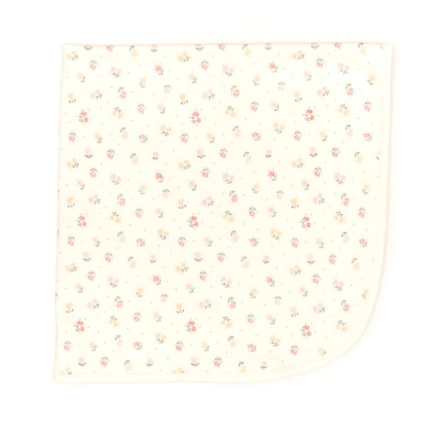 Manta de Algodón Standard - Perla Flor