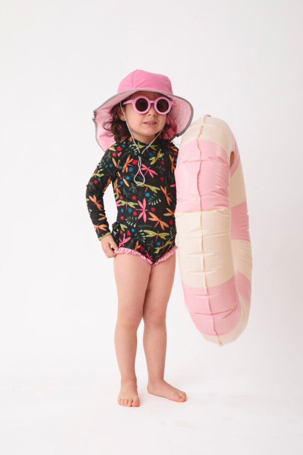 Gorro con Pitas Ajustables - Rosado