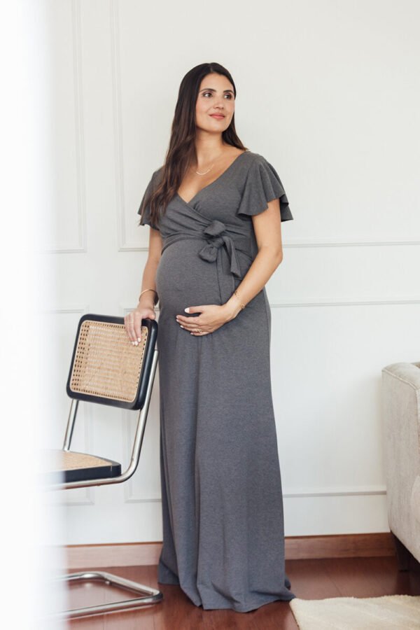 Maxi Vestido Mariposa - RIB Gris