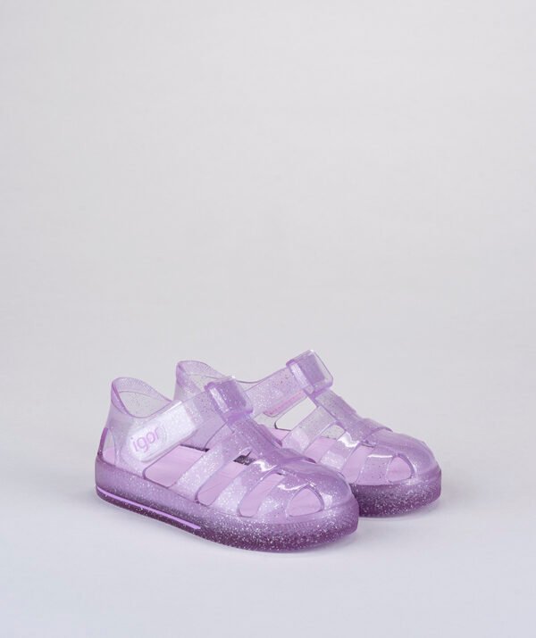Sandalia Star Glitter - Malva
