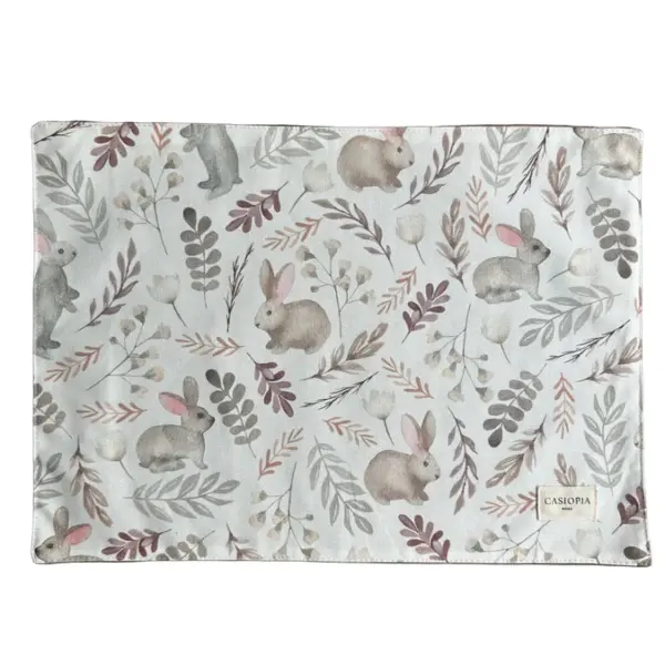 Individual Lonchera Rev / Bolsillo - Conejitos