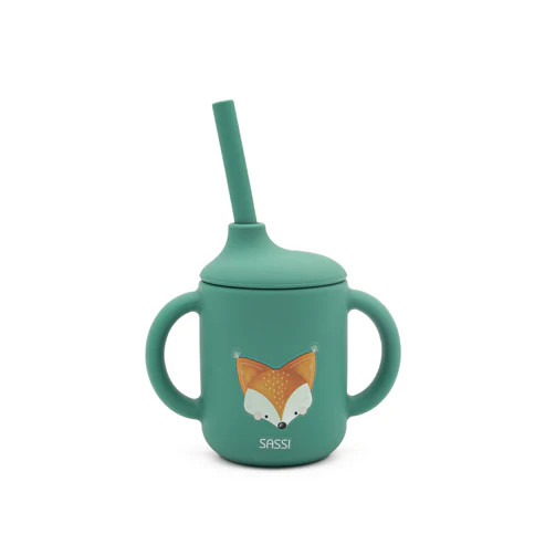 Vaso de Silicona con Pajita de Crunchy el Zorro
