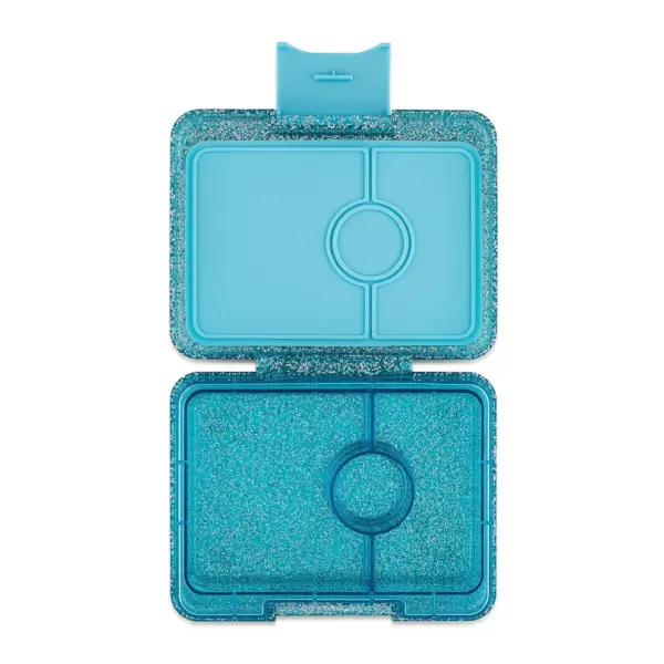 Yumbox Snack 3 Compartimientos Glitter -Twinkle Teak Blue