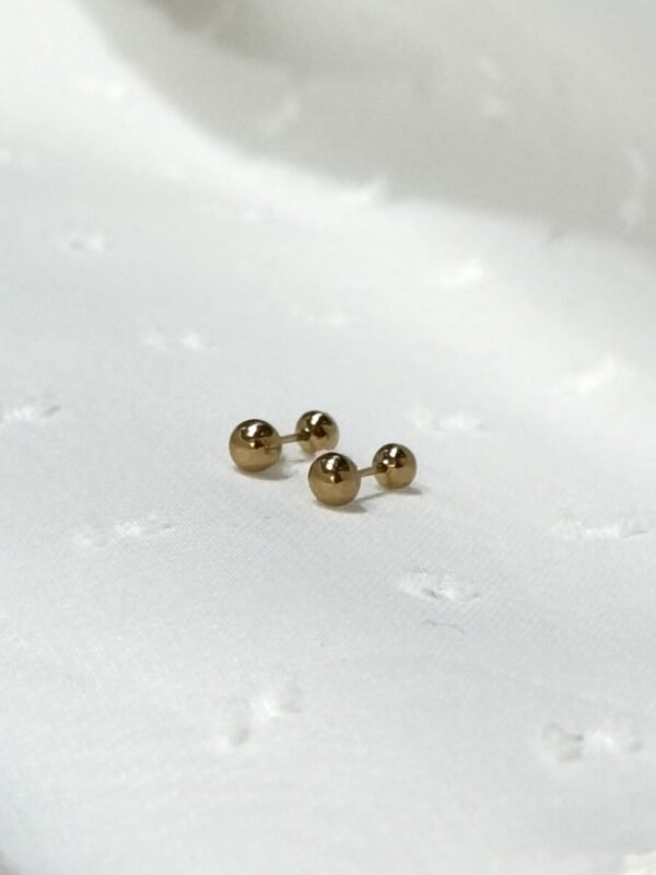 Arete Abridor Bombita  Oro 18k