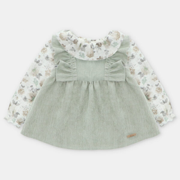Conjunto Blusa Peto Volante Niña York