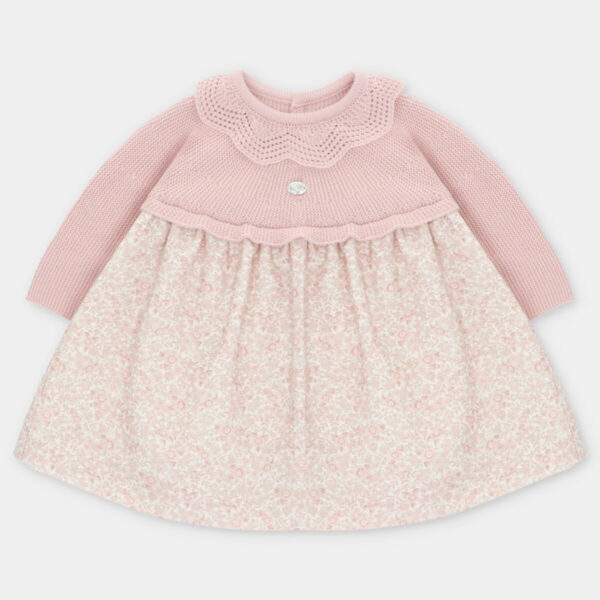 Vestido Punto y Tela Niña Leeds