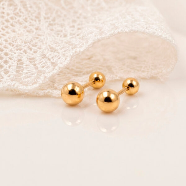 Arete Abridor Bombita  Oro 18k